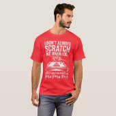 Womens I Dont Always Scratch Billiard Player Sport T-shirt (Voorkant volledig)