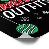 Womens I Dont Do Matching Christmas Outfit Funny X Poster (Hoek)