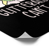 Womens I Glitterally Can't Unicorn  Poster (Hoek)