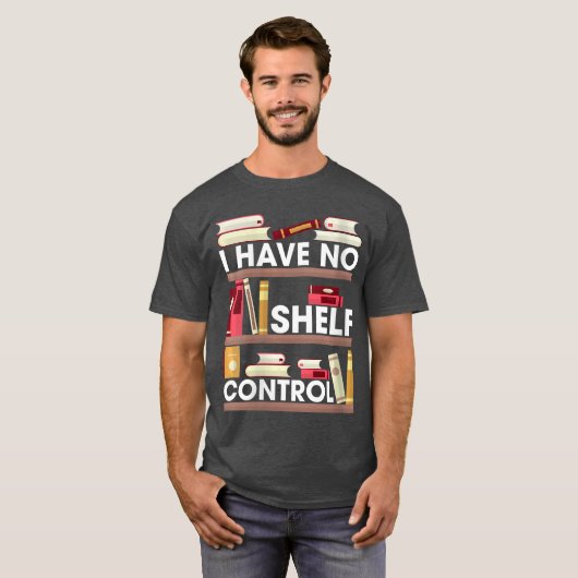 Womens I Have No ShControl Funny Reading Book Love T-shirt (Voorkant volledig)