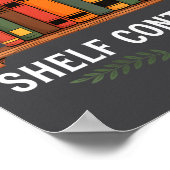 Womens I Have No Shelf Control Funny Book Lover Re Poster (Hoek)