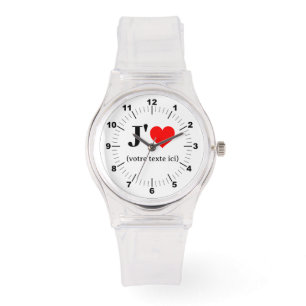 Women's I Heart Sportief Roze Silicon Horloge
