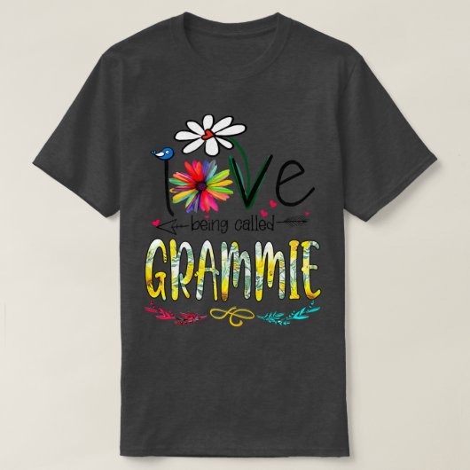 Womens I Love Being Called Grammie Sunflower Mothe T-shirt (Design voorkant)