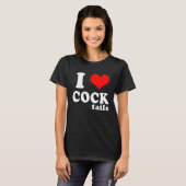 Womens I Love Cocktails Drinking Pun Workout T-shirt (Voorkant volledig)