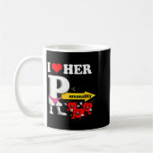 Women's I Love Her Ity Funny Valentine's Day Coupl Koffiemok (Links)