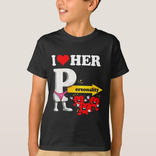 Women's I Love Her Ity Funny Valentine's Day Coupl T-shirt (Voorkant)