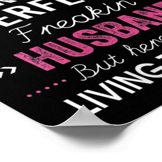 Womens I Never Dreamed I'd End Up Marrying A Perfe Poster (Hoek)