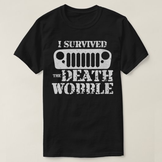 Womens I overleefde de dood Wobble VNeck T-shirt (Design voorkant)