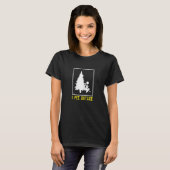 Womens I Pee Outside Girl Peeing Camping Hiking Ou T-shirt (Voorkant volledig)