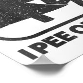 Womens I Pee Outside Girl Sign Funny Camping Hikin Poster (Hoek)