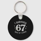 Womens I Survived 67 Days Of School Saying Teacher Sleutelhanger (Voorkant)