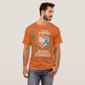 Womens I Wear Teal For My Friend Ovarian Support S T-shirt (Voorkant volledig)