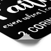 Womens I Will Walk By Faith When I Cannot See Chri Poster (Hoek)