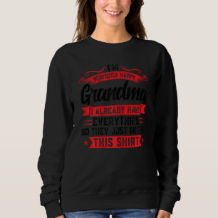 Womens ik ben perfect Happy Grandma Moederdag Trui