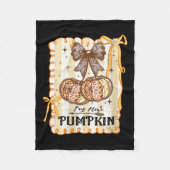 Womens I'm Her Pumpkin Cherry Couple Coquette Bow  Fleece Deken (Voorkant)