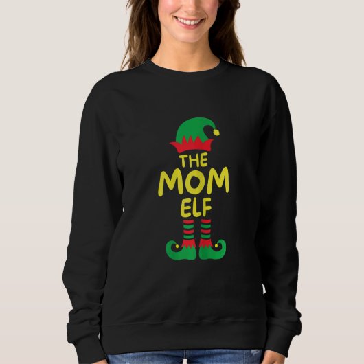 Womens I'm Mom Elf Family Matching Group Christmas Trui (Voorkant)