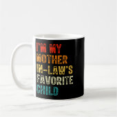 Womens I'm My Mother In Law's Favorite Child Funny Koffiemok (Links)