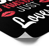 Womens I'm Not Siled My Husband Just Loves Me Sile Poster (Hoek)