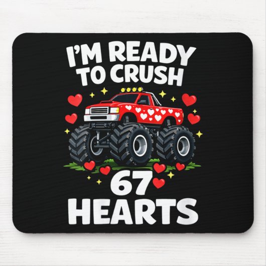Women's I'm Ready To Crush 67 Hearts Truck Valenti Muismat (Voorkant)
