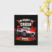Women's I'm Ready To Crush 6 7 Hearts Truck Funny  Kaart (Gele Bloem)