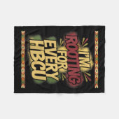Womens I'm Rooting For Every Hbcu - Rooting Suprt  Fleece Deken (Voorkant (Horizontaal))