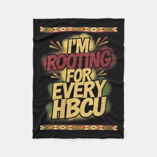 Womens I'm Rooting For Every Hbcu - Rooting Suprt  Fleece Deken (Voorkant)