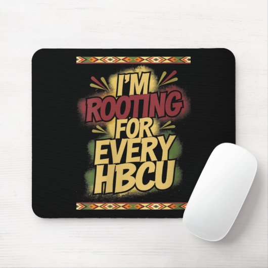 Womens I'm Rooting For Every Hbcu - Rooting Suprt  Muismat (Met muis)
