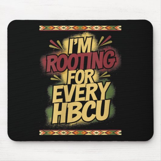Womens I'm Rooting For Every Hbcu - Rooting Suprt  Muismat (Voorkant)