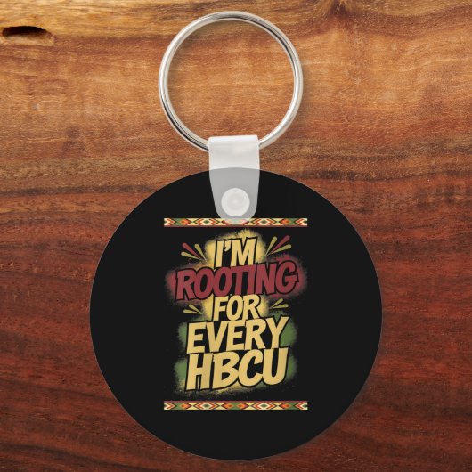 Womens I'm Rooting For Every Hbcu - Rooting Suprt Sleutelhanger (Voorkant)