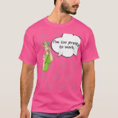 Womens Imoo Prettyo Work Funny Comic Styleshirt Wo T-shirt (Voorkant)