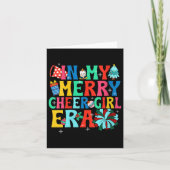 Womens In My Merry Cheer Girl Era Christmas Cheerl Kaart (Voorkant)