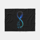 Womens Infinity Symbol Retro Forever Sitivity Moti Fleece Deken (Voorkant (Horizontaal))