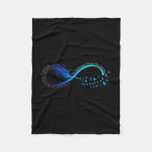 Womens Infinity Symbol Retro Forever Sitivity Moti Fleece Deken (Voorkant)