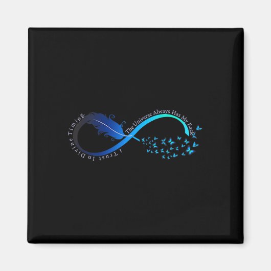 Womens Infinity Symbol Retro Forever Sitivity Moti Magneet (Voorkant)