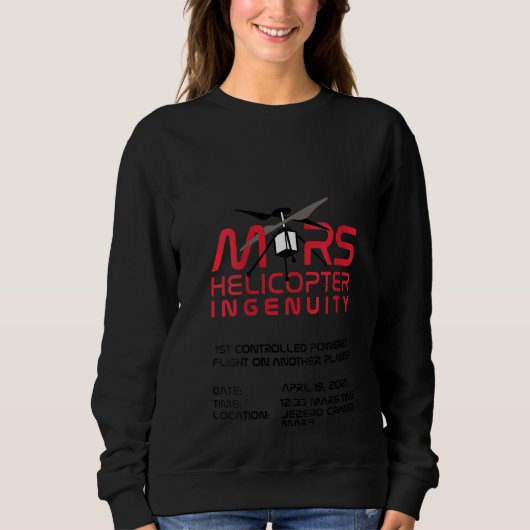 Womens Ingenuity Helicopter Flight Mars 202 Trui (Voorkant)