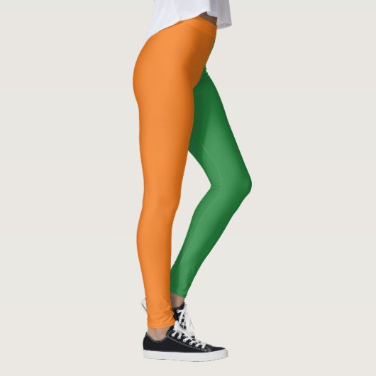 Women's Ireland Flag Kleuren Leggings, Hip Iers Leggings (Rechts)