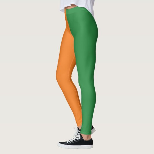 Women's Ireland Flag Kleuren Leggings, Hip Iers Leggings (Links)