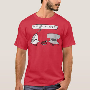 Womens is het gluten vrij van twee haaien Graphic T-shirt