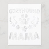 Womens Italy Greyhound mama Funny Dog mam Gift Flyer (Voorkant)