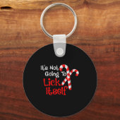 Womens It's Going To Lick Itself Candy Cane Christ Sleutelhanger (Voorkant)