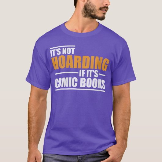 Womens Its Not Hoarding If Its Comic Books Comic N T-shirt (Voorkant)