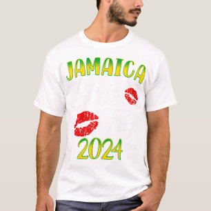 Womens Jamaica Meisjes Reis 2024 Zomer Vakantie We T-shirt