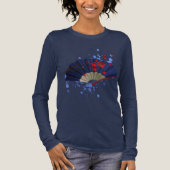 Women's Japanese Fan Long-sleeved Tshirt  (Voorkant)
