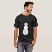 Womens Jeezy Snowman Funny Angry Snowman V Neck  T-shirt (Voorkant volledig)