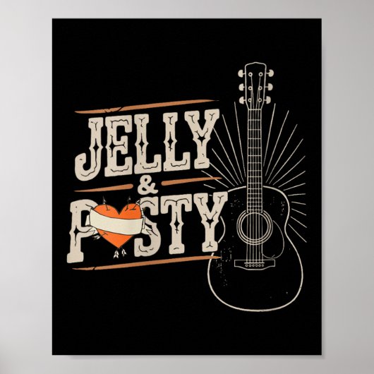 Womens Jelly Personalized First Name Birthday Men  Poster (Voorkant)