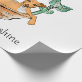 Womens jij bent mijn zonnige Italiaanse Greyhound Cadeaupapier (Hoek)