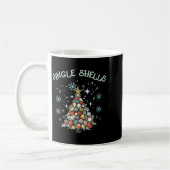 Womens Jingle Shells Christmas Tree Snowflakes Cel Koffiemok (Links)