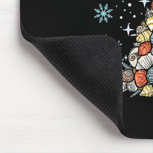 Womens Jingle Shells Christmas Tree Snowflakes Cel Muismat (Hoek)