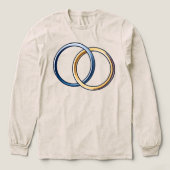 Women's Joined Rings Couple's Tri-blend Shirt (Voorkant)