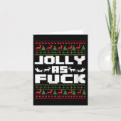Womens Jolly As For Funny Christmas Raunchy Cuss W Kaart (Voorkant)